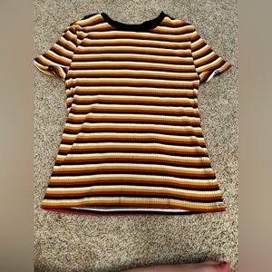 No Boundaries Striped Youth Large TShirt